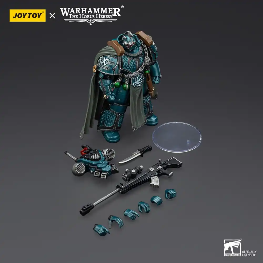 Warhammer The Horus Heresy Action Figure Alpha Legion Exodus The One who is Many With Sniper Rifle And Power Dagger 20 cm